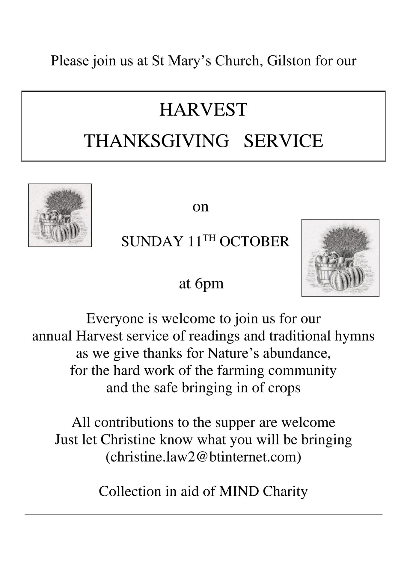 Harvest Thanksgiving Service